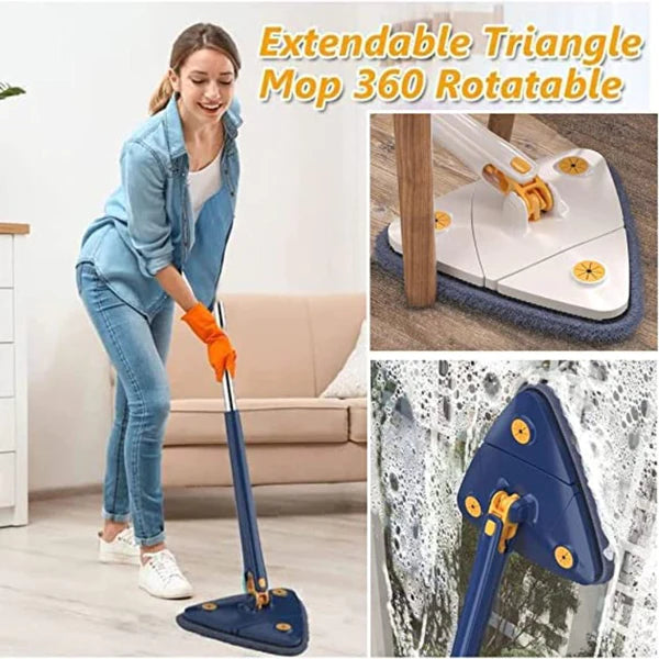 ESENT™ | Extendable Triangle Mop 360° Rotatable Squeeze Mop