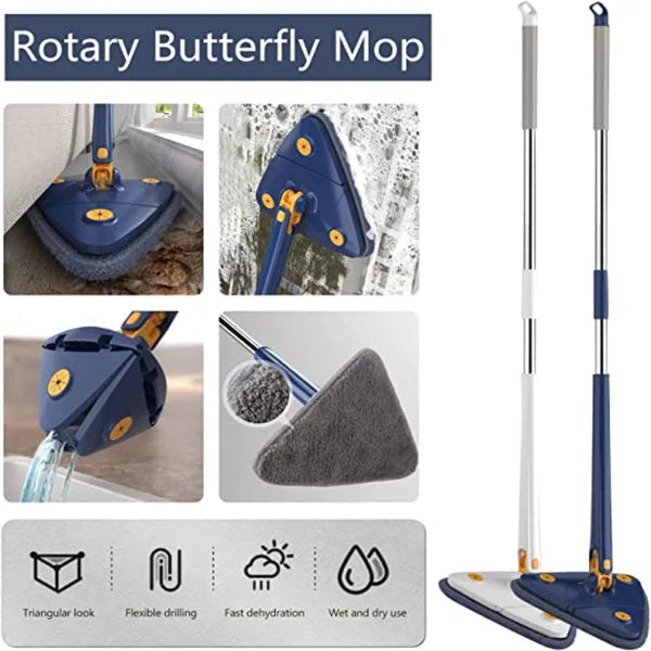 ESENT™ | Extendable Triangle Mop 360° Rotatable Squeeze Mop