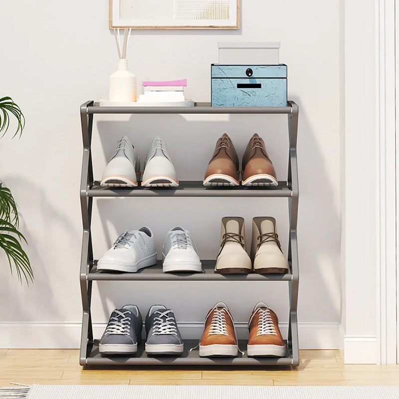 ESENT™ | X Shaped 4 Layer Shoe Rack