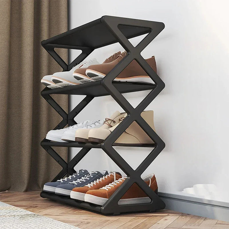 ESENT™ | X Shaped 4 Layer Shoe Rack