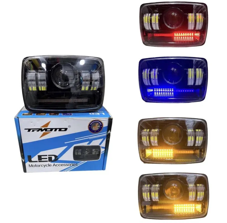 ESENT™|Bike Headlight with Red/Blue Stripe