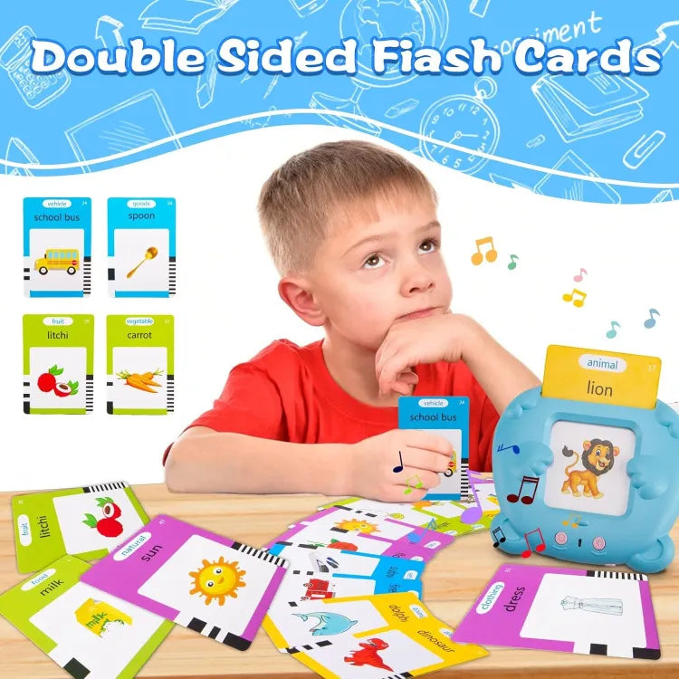 ESENT™| KIDS FLASH TALKING CARDS 200+ EDUCATIONAL WORDS