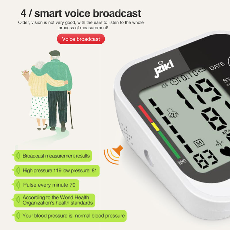 ESENT™| Portable Digital Blood Pressure Monitor with Voice