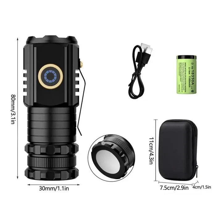 ESENT™| LED Flashligt Long Range Rechargeable Torch